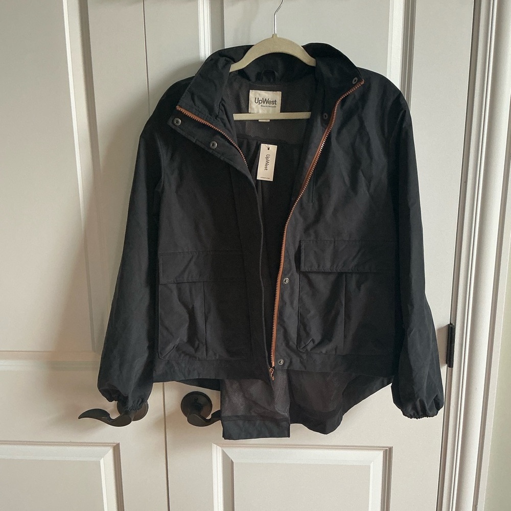 Upwest black packable field jacket size small